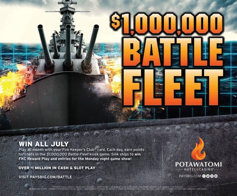 Win All July With $1,000,000 Battle Fleet at Potawatomi Hotel & Casino