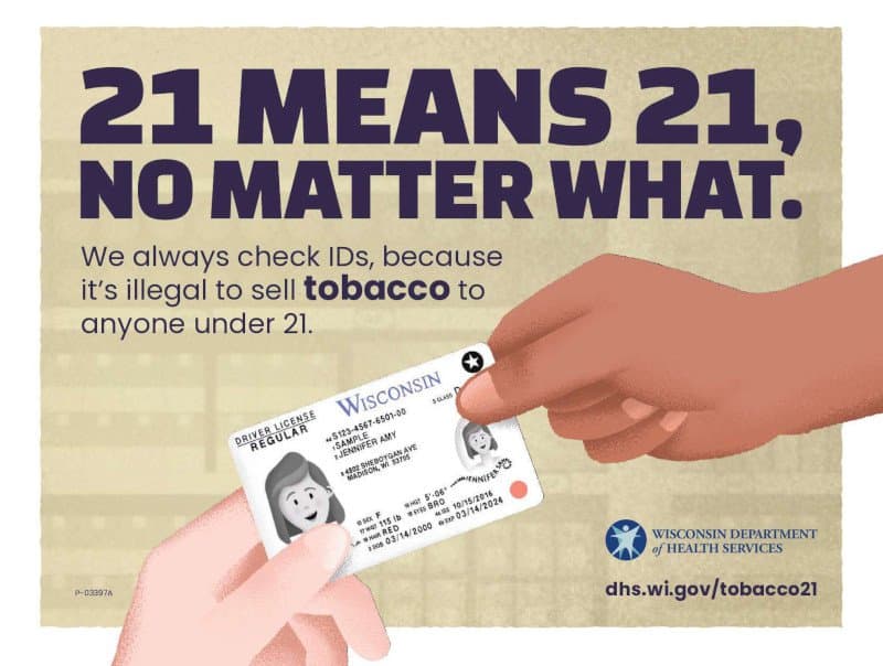 Tobacco Retailers: Protect Your Community and Business by Checking IDs at all Times