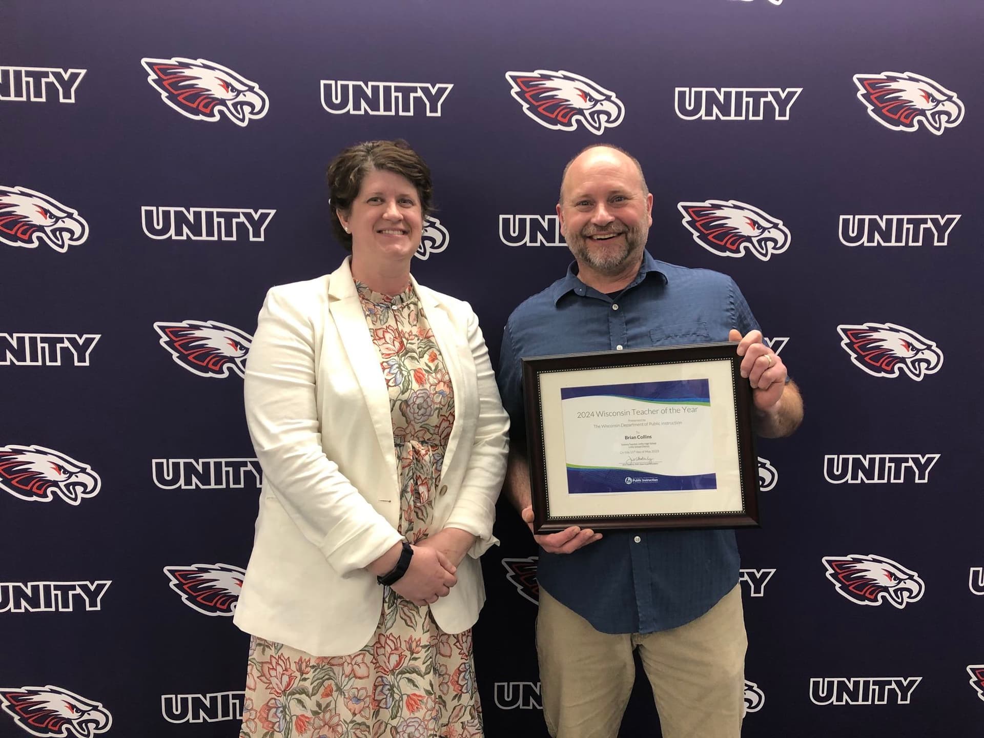 Unity High School science teacher named state's rep in national program