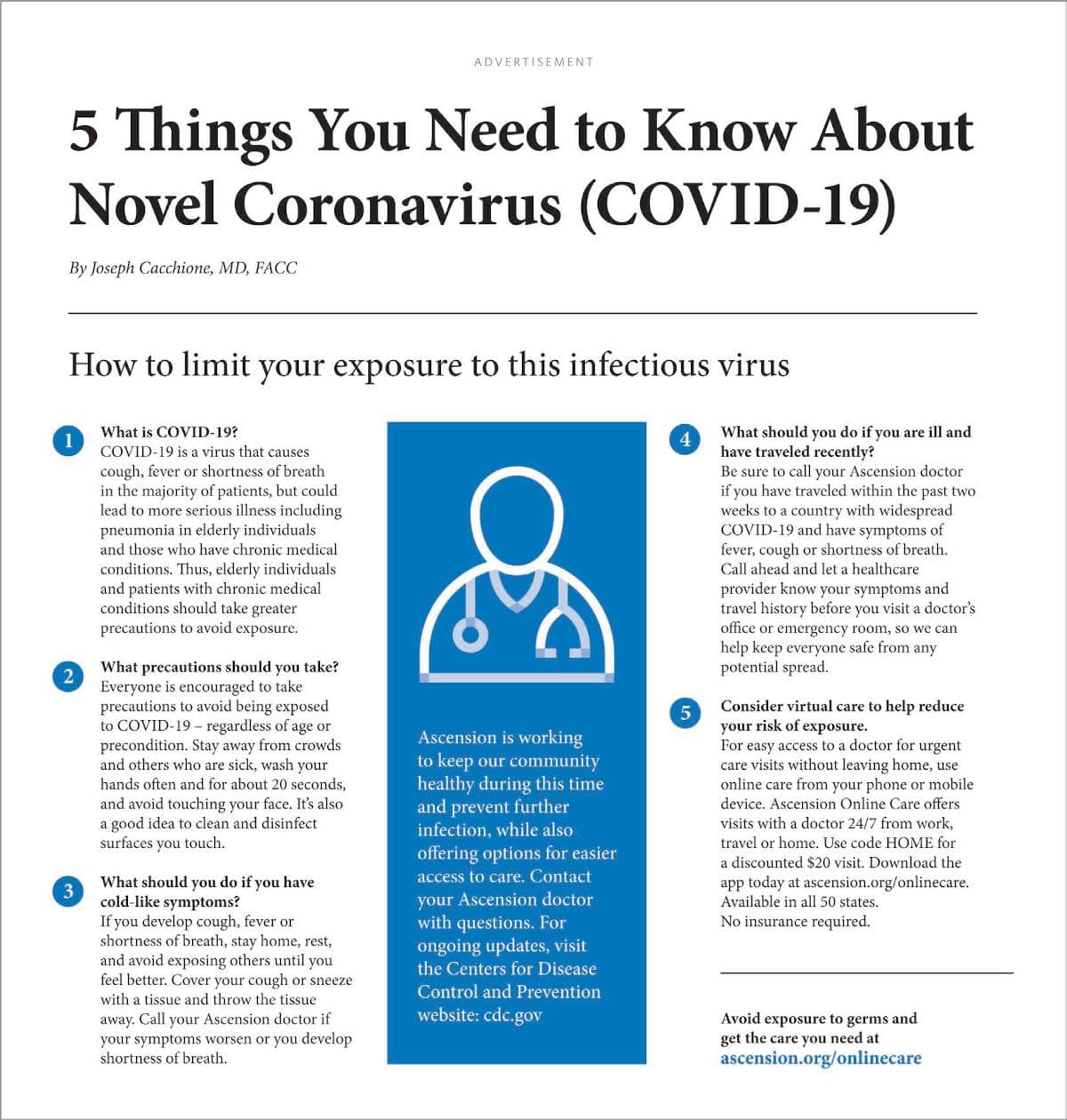 5 Things You Need To Know About Novel Coronavirus (COVID-19)