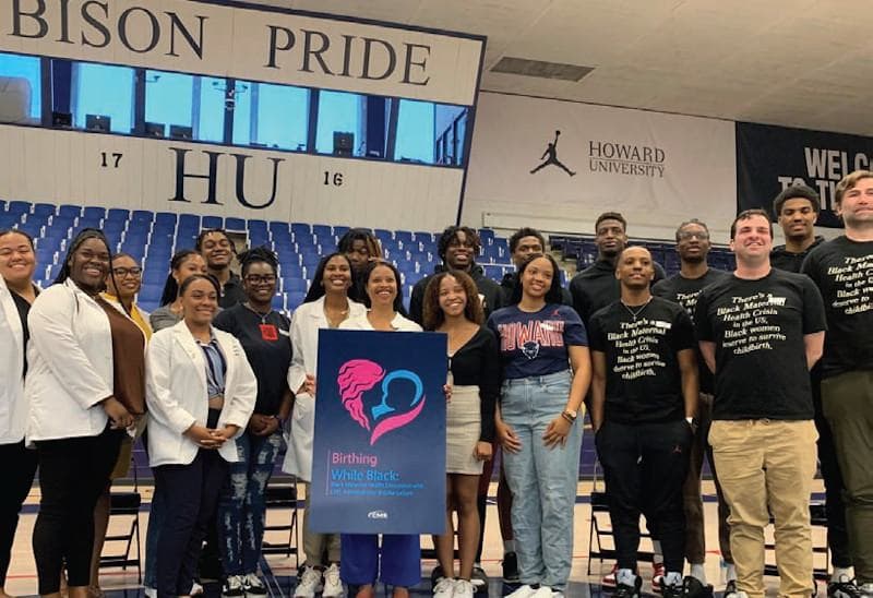 Howard University Men’s Basketball Team is Joining the Fight for Black Maternal Health