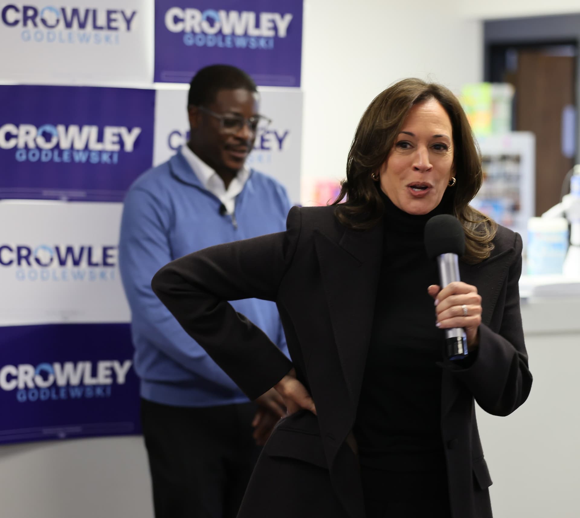 David Crowley and Former Vice President Kamala Harris October 26 2026_03
