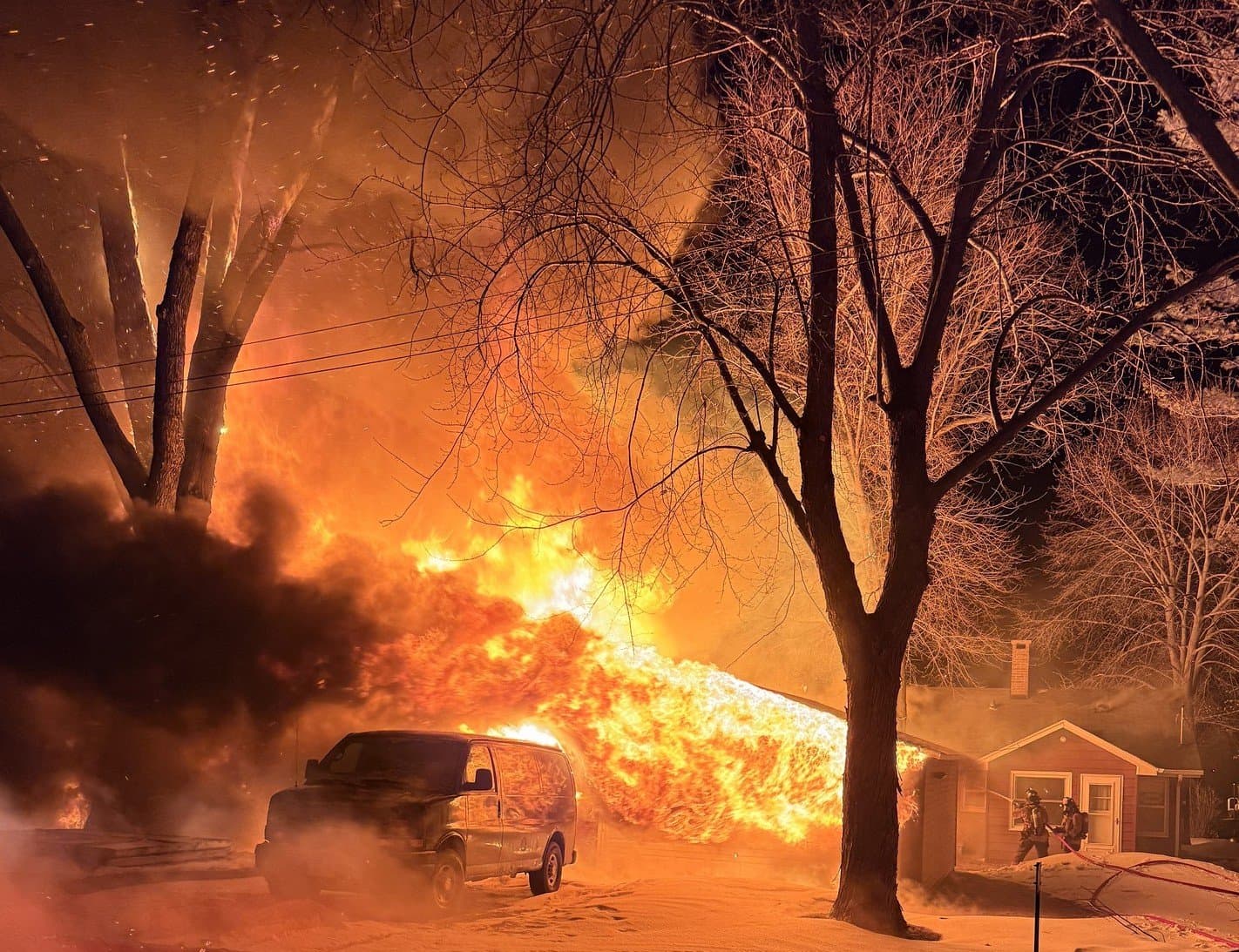 Major Fire in Fox Lake