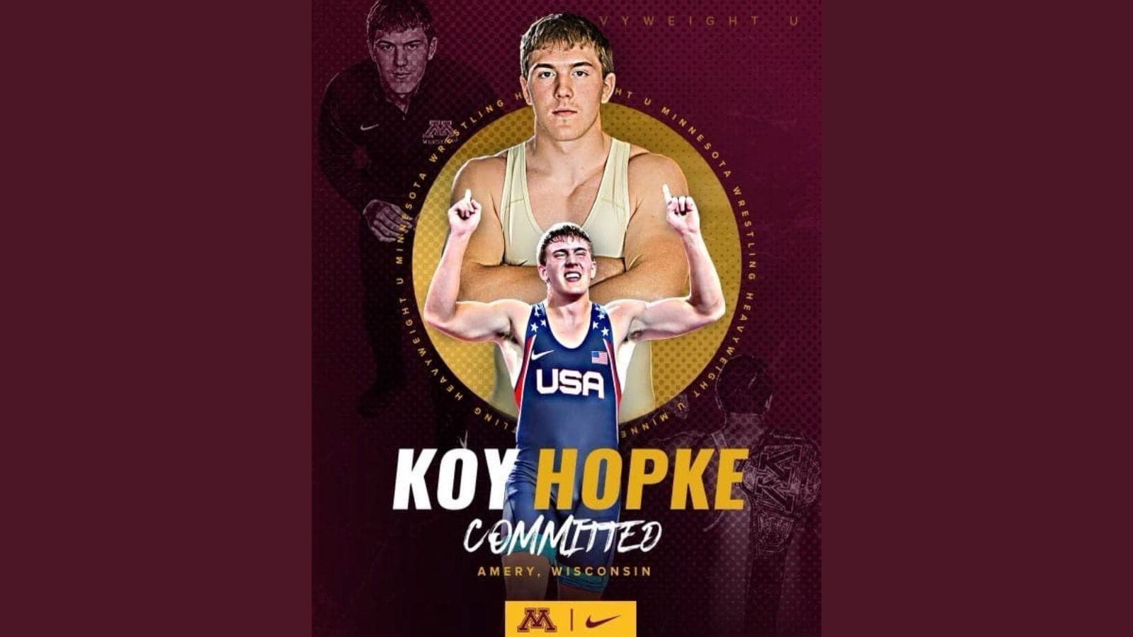 Amery's Hopke commits to Minnesota for wrestling