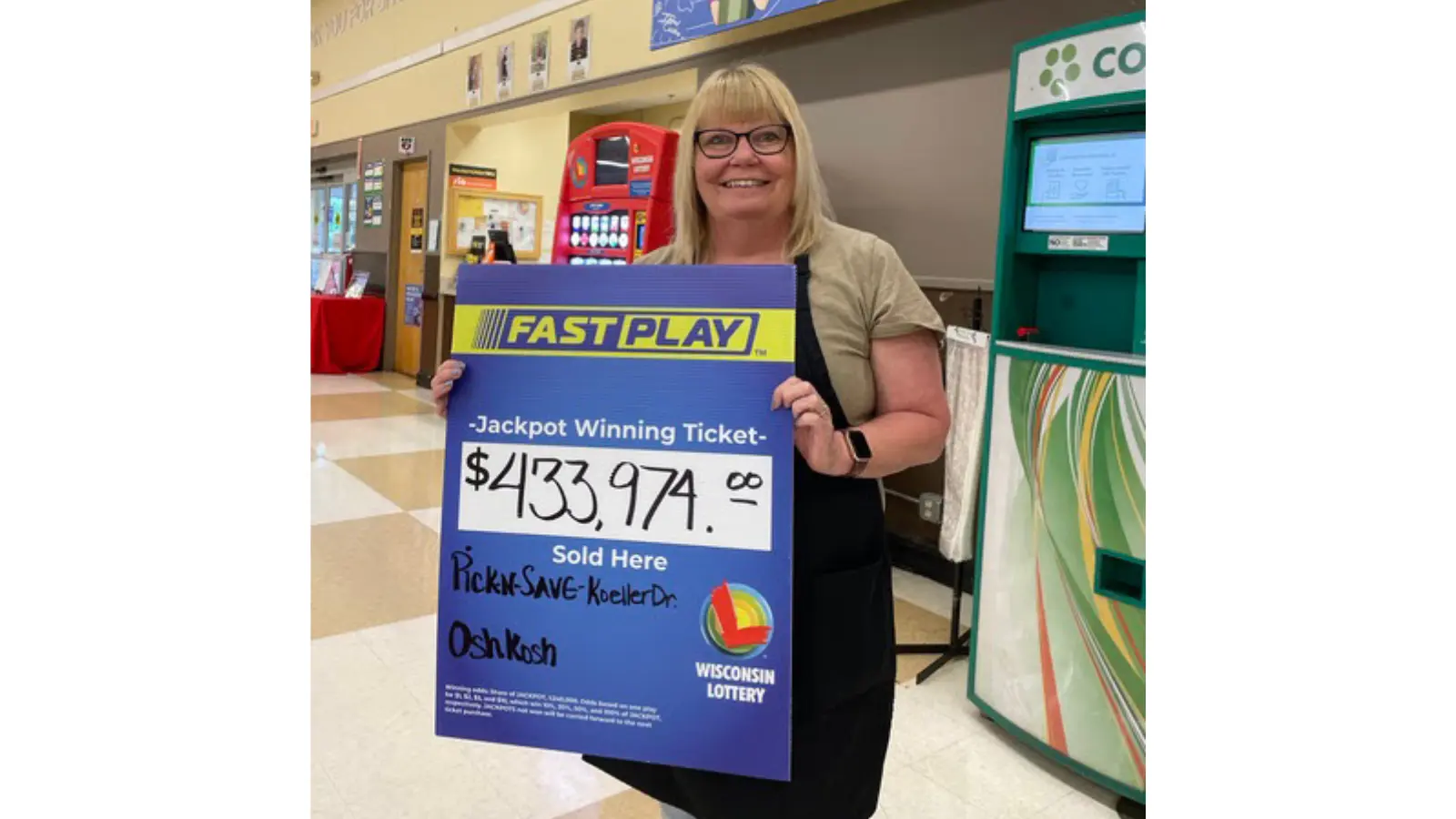 Oshkosh Pick ‘N Save sells $433,974 Fast Play winner