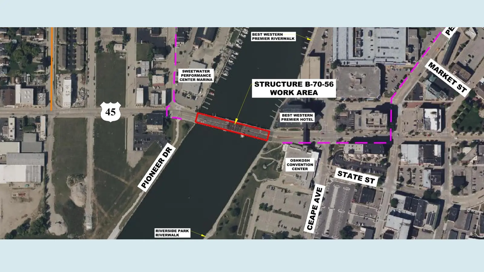 Oshkosh bridge to close for repairs and improvements