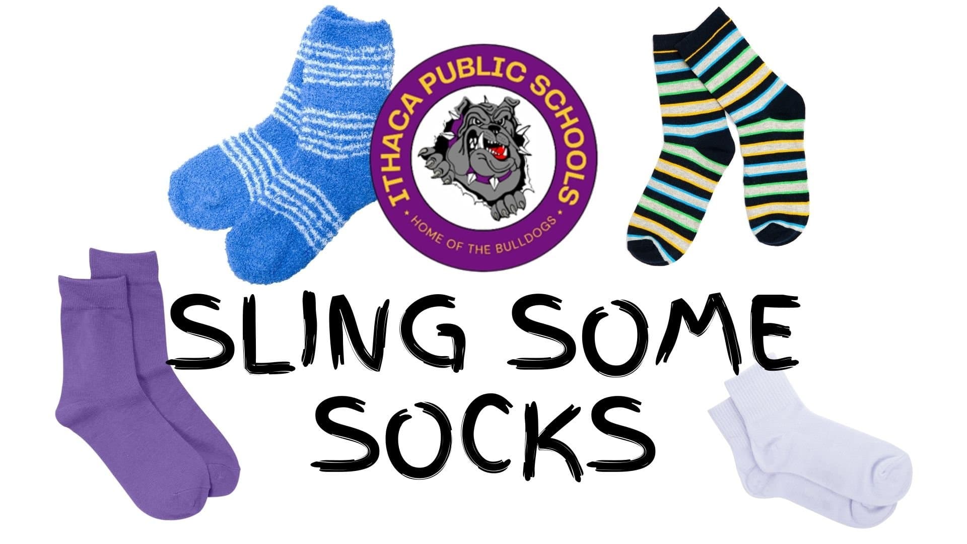 New date January 26 - Ithaca to "Sling Some Socks" for charity