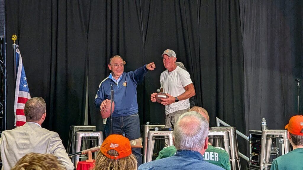 Republican Tom Tiffany seeks to boost turnout in Waukesha with an assist from Brett Favre