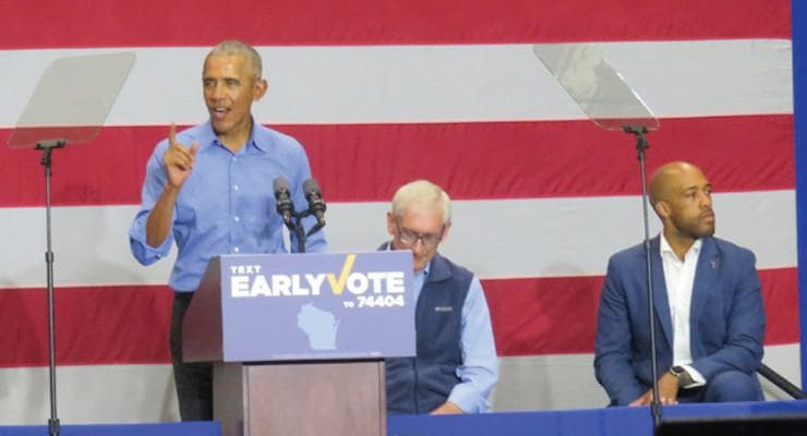 Obama Campaigns for Democrats in Milwaukee, Urges Crowd to Vote