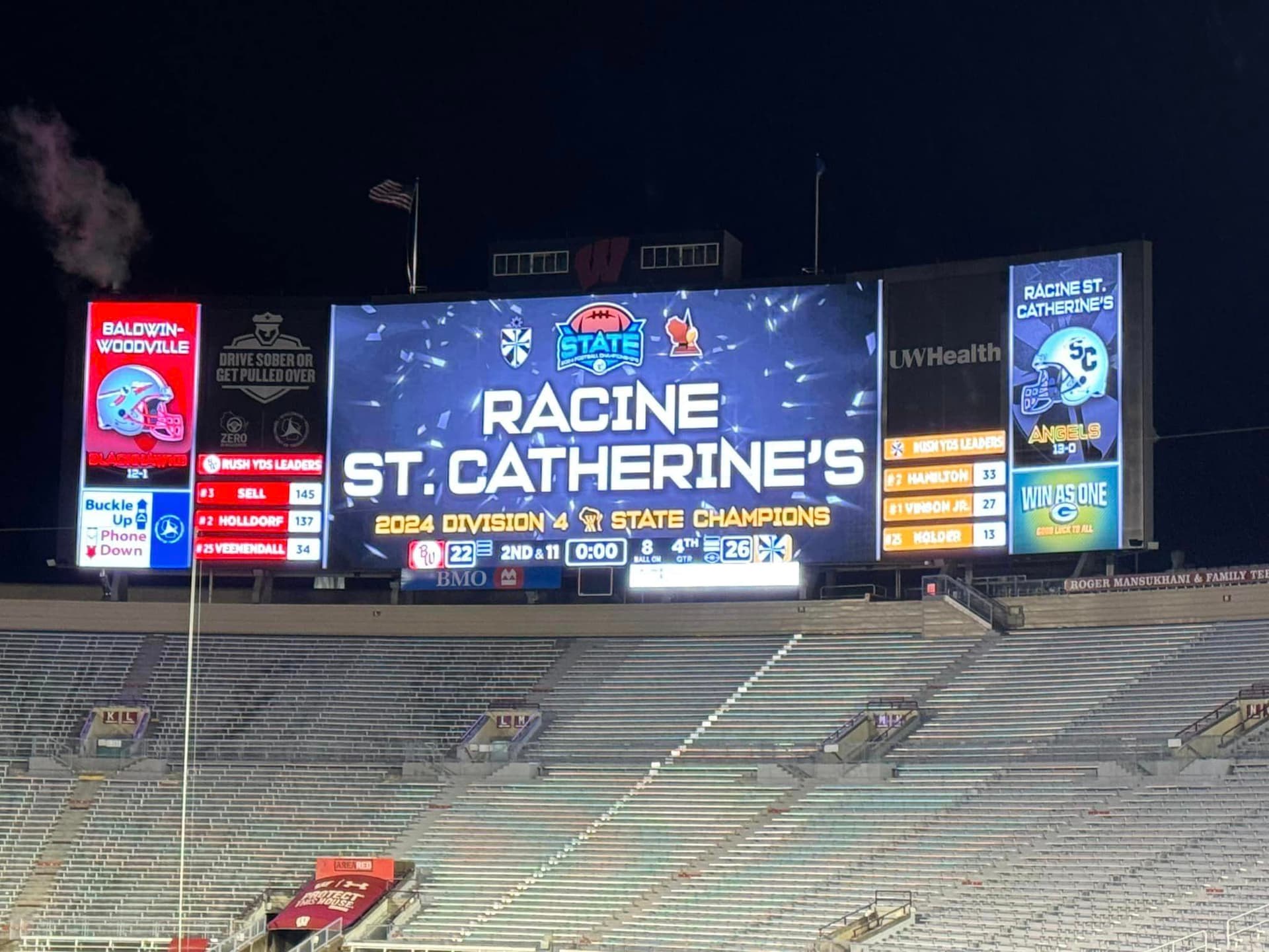 Angels Soar: Racine St. Catherine's Wins State Football Championship
