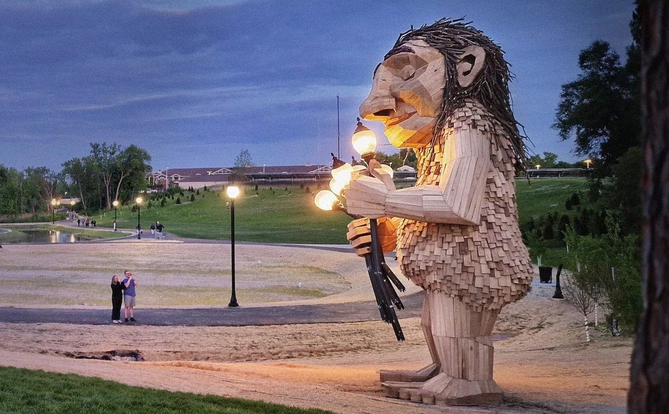 Mount Pleasant Oct. 10 lumber drive supports Thomas Dambo troll