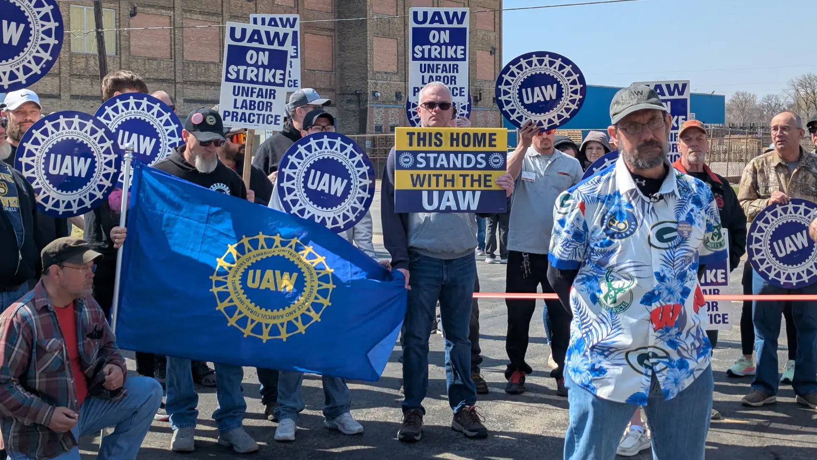 Supporter Rally for UAW Local 291 in Oshkosh