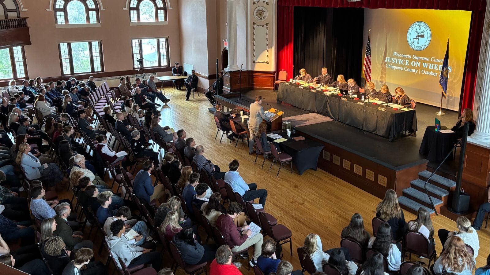 Wisconsin Supreme Court Takes Justice on Wheels to Chippewa Falls