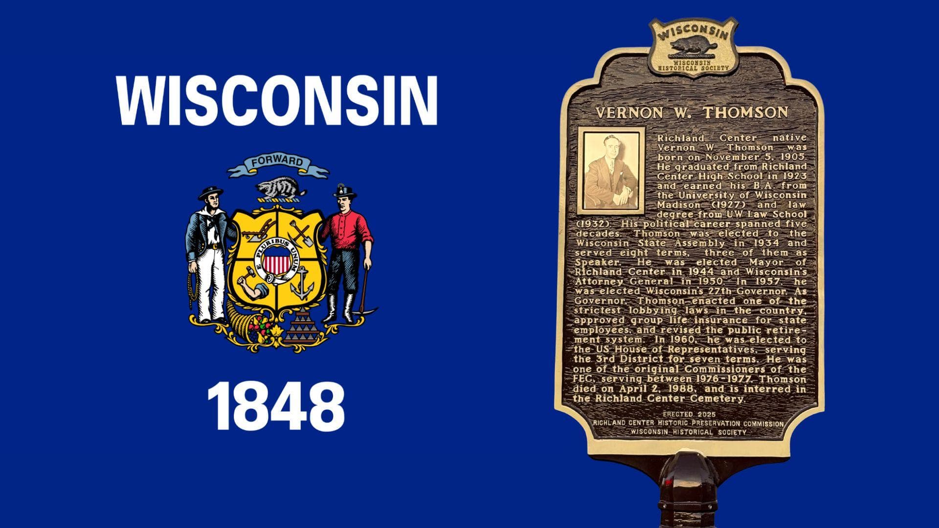 Richland Center native honored with Historic Marker