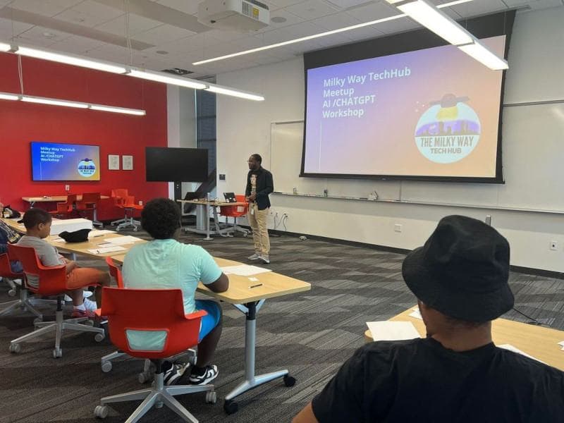 Milky Way Tech Hub Workshop Series to Educate and Accelerate Community Engagement in AI