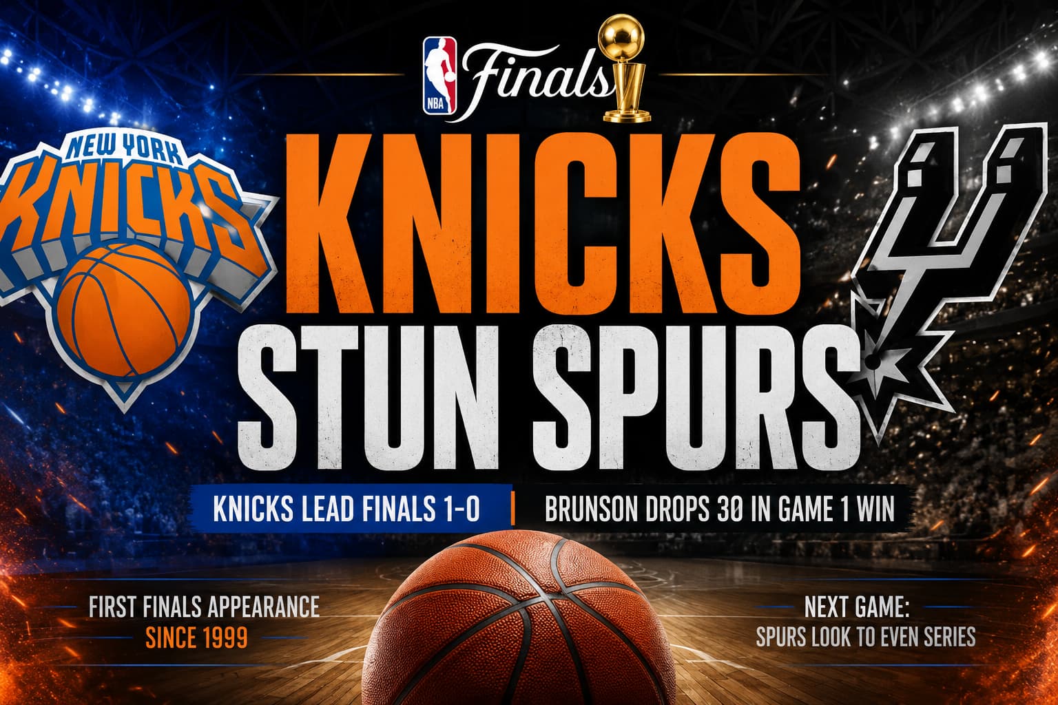 KNICKS STUN SPURS