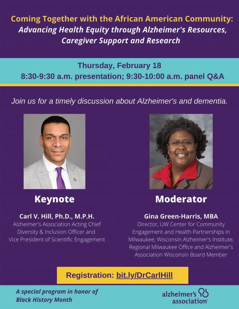 Join the Alzheimer’s Discussion on February 18 – Advancing Health Equity