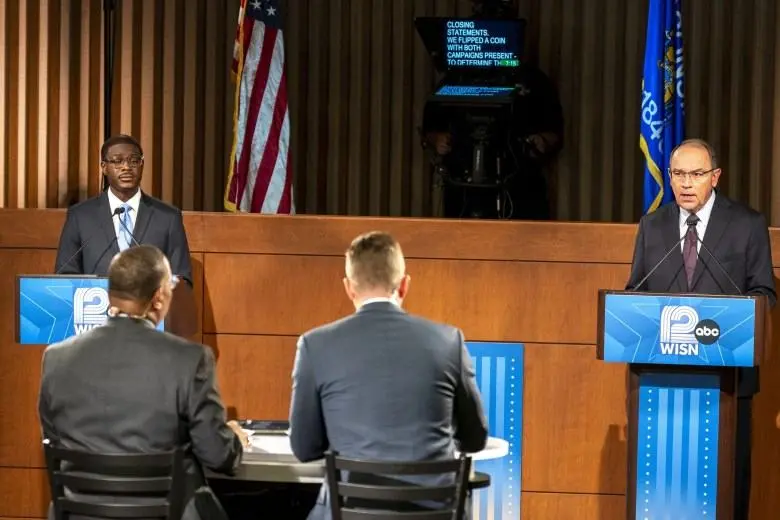 David Crowley, Tom Tiffany clash on taxes, abortion and private school vouchers in Wisconsin governor debate