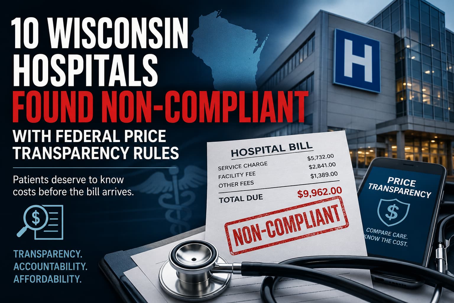 10 Wisconsin Hospitals Found Non-Compliant With Federal Price Transparency Rules