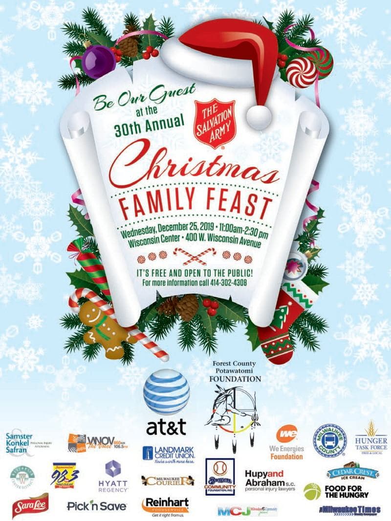 The 30th Annual Christmas Family Feast is Free and Open to the Public