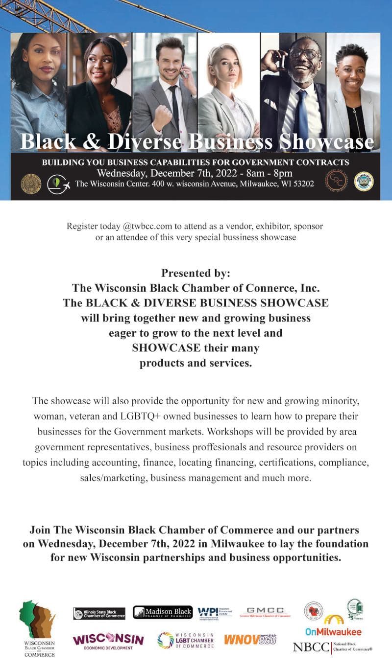 Black & Diverse Business Showcase on December 7