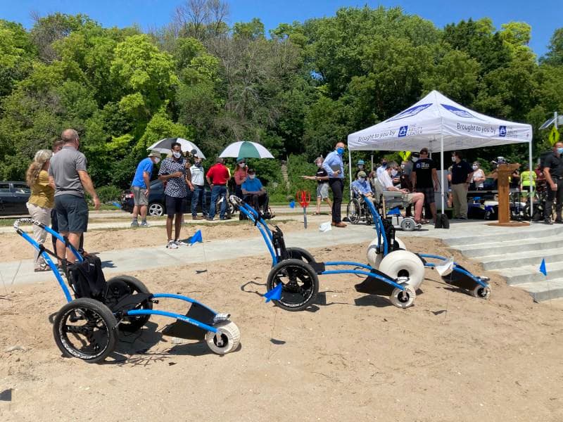 Milwaukee County’s Bradford Beach Now America’s Most Accessible Beach