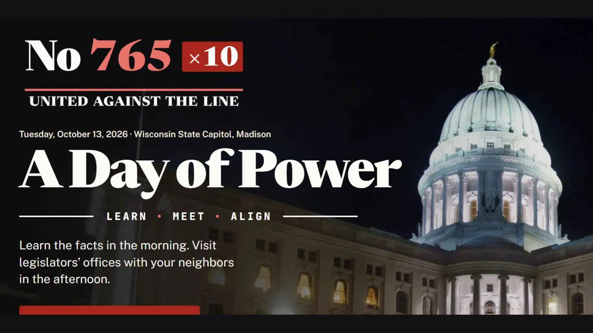 Day of Power at the Wisconsin State Capitol on Tuesday, October 13