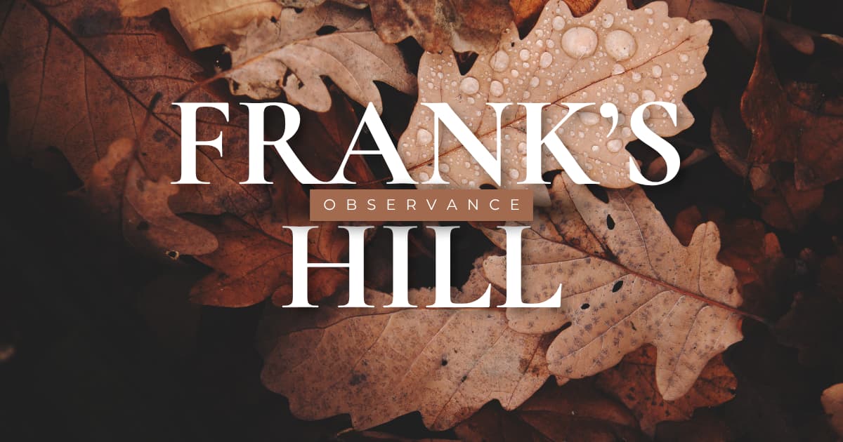Frank's Hill invites the public for the upcoming autumnal equinox