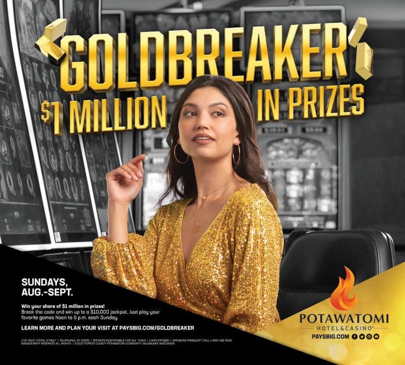 Win Your Share of $1 Million in Prizes on Sundays August to September at Potawatomi Hotel & Casino