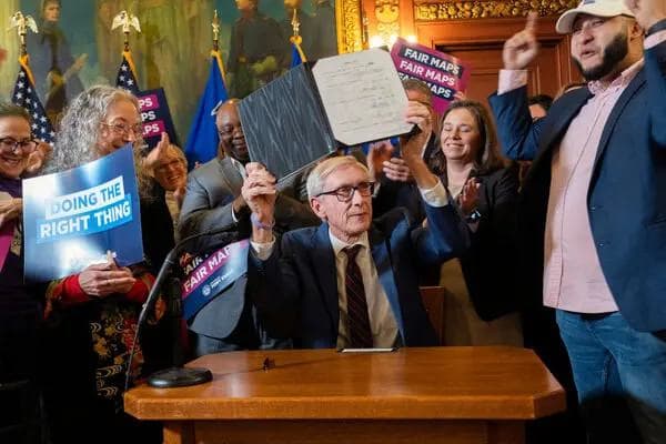 After a Decade of Republican Dominance, Governor Tony Evers Signs New State Legislative Maps Into law