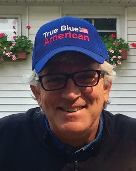 Local Man Inspired to Create Blue Hats for Democrats