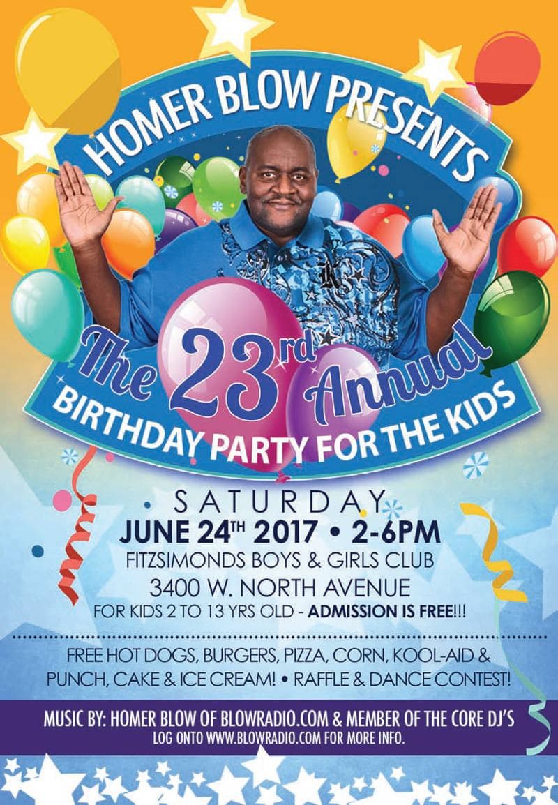 Homer Blow Presents The 23rd Annual Birthday Party For The Kids