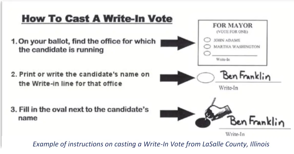 45 Degrees North: Write-in Votes