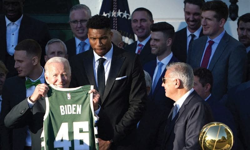 The World Champion Milwaukee Bucks Visit the White House