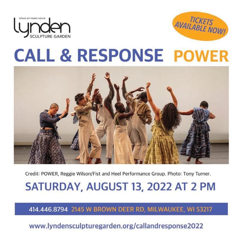 Lynden Sculpture Garden Call & Response 2022 – POWER – August 13 – Tickets Available Now