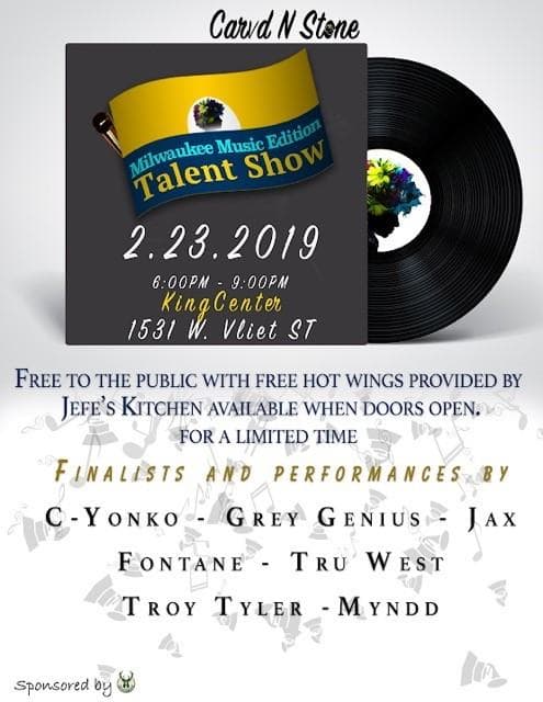 Milwaukee Music Edition Talent Show on February 23