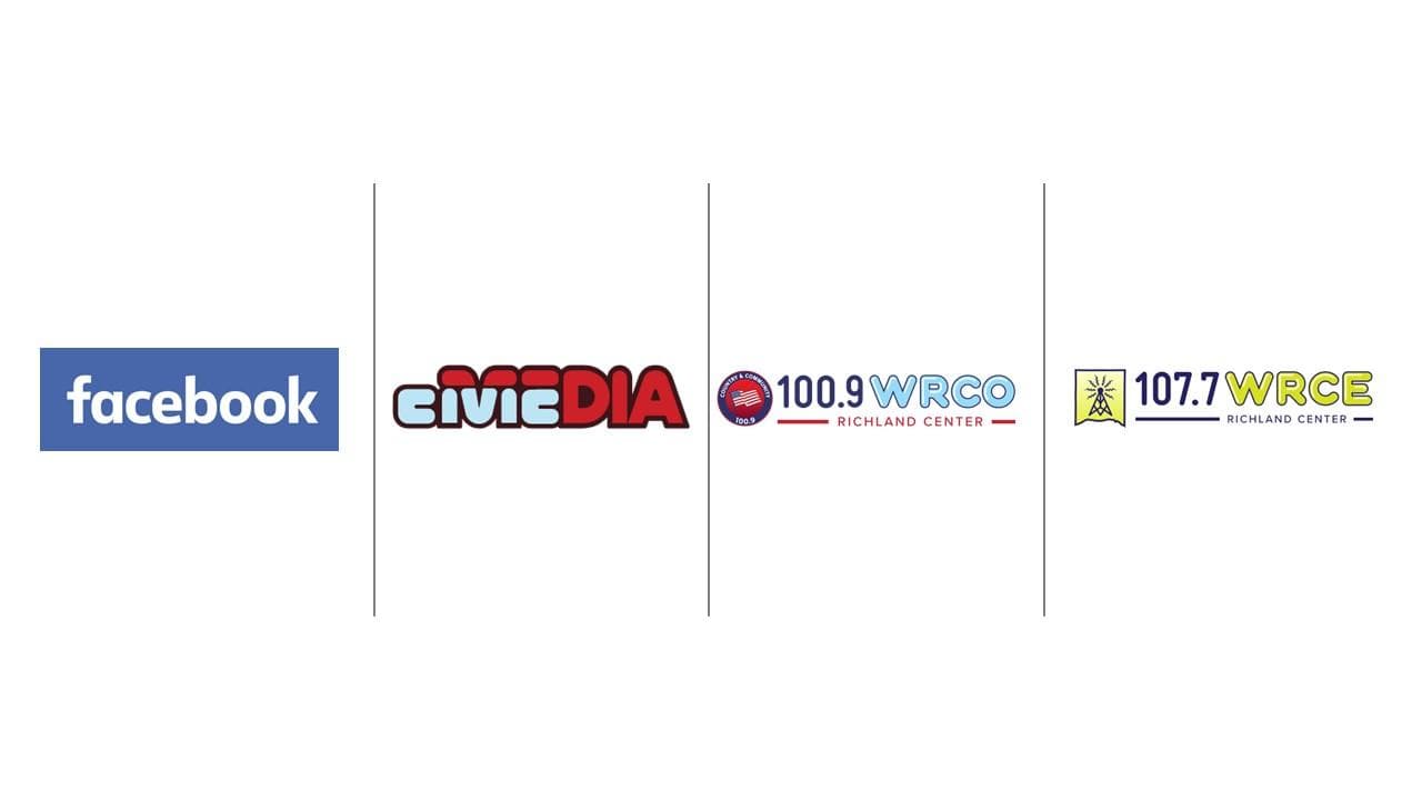 Many shows, 2 Facebook sites from WRCO and WRCE