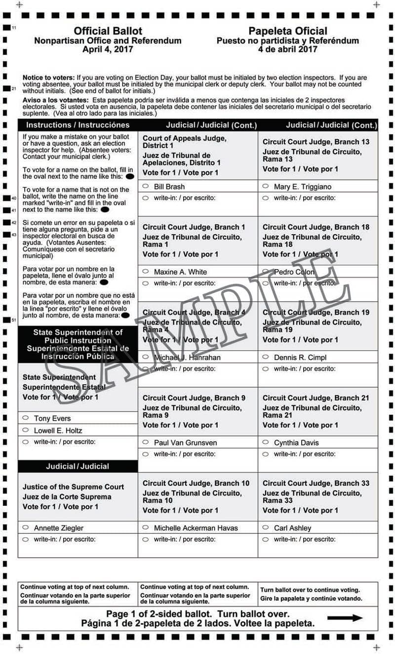 Notice of Spring Election, Sample Ballots and Advisory Referendum April 1, 2017
