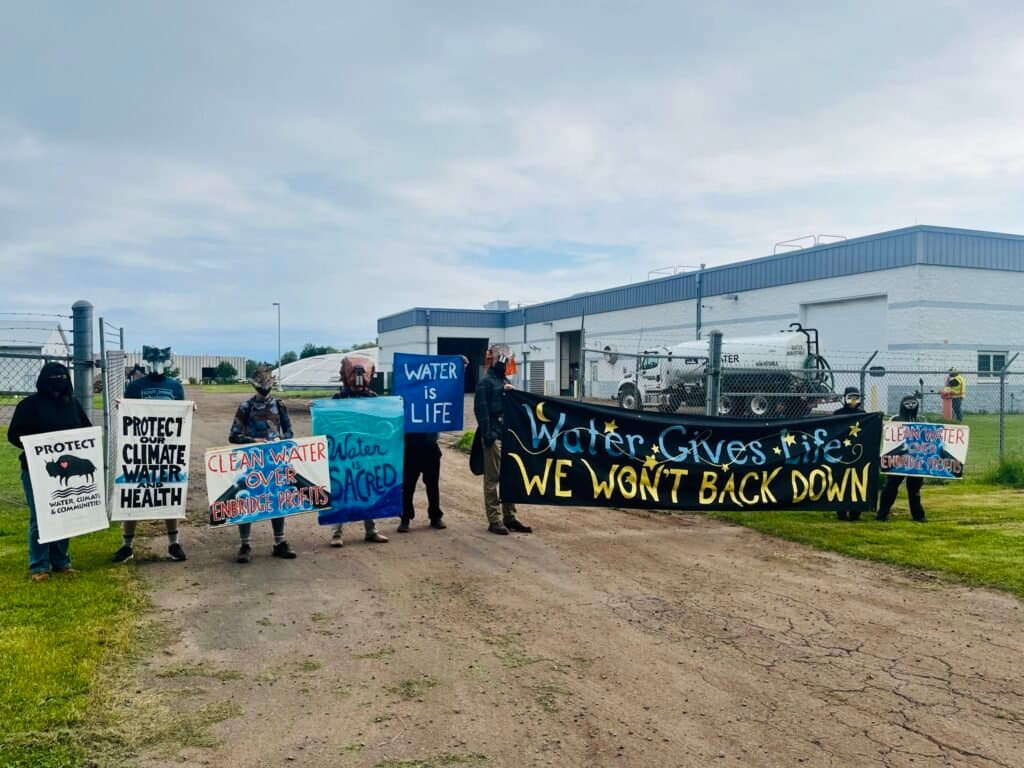 Ashland residents protest Line 5 construction’s use of Lake Superior water