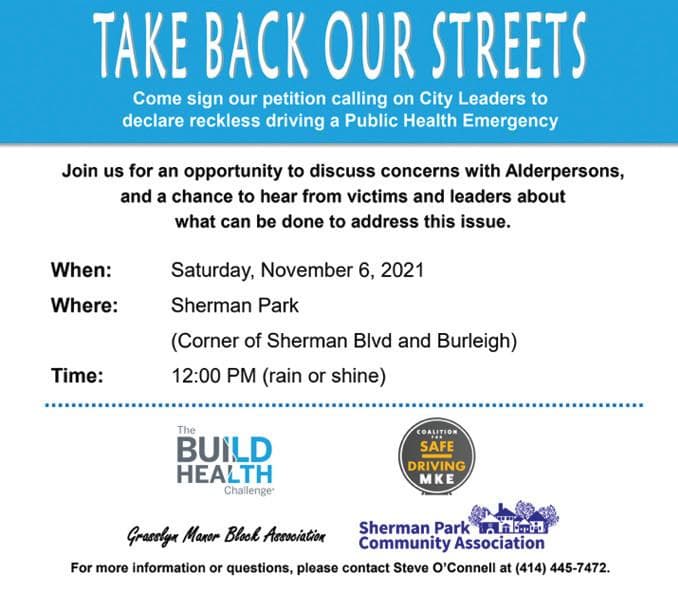 Come Sign Petition to Declare Reckless Driving a Public Health Emergency on Nov 6