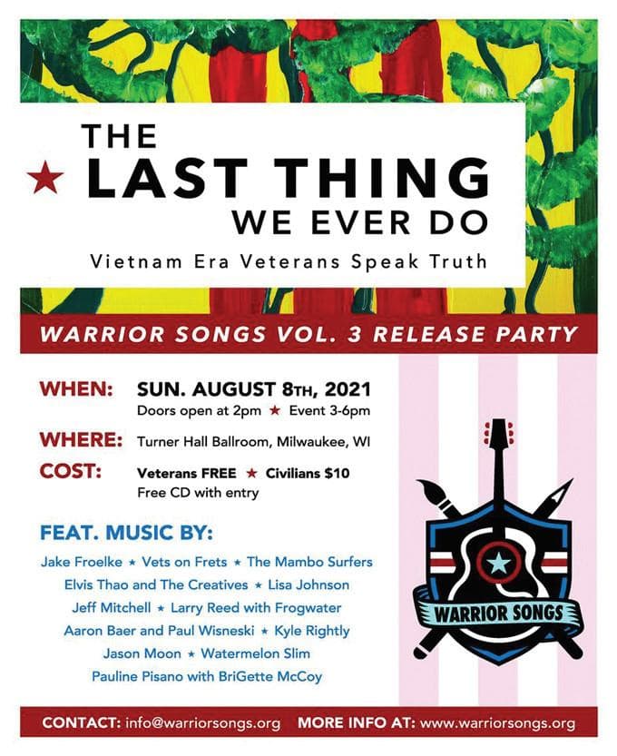 Milwaukee Veterans, Musicians Featured in New Album Helping Vietnam Veterans Heal Through Songs