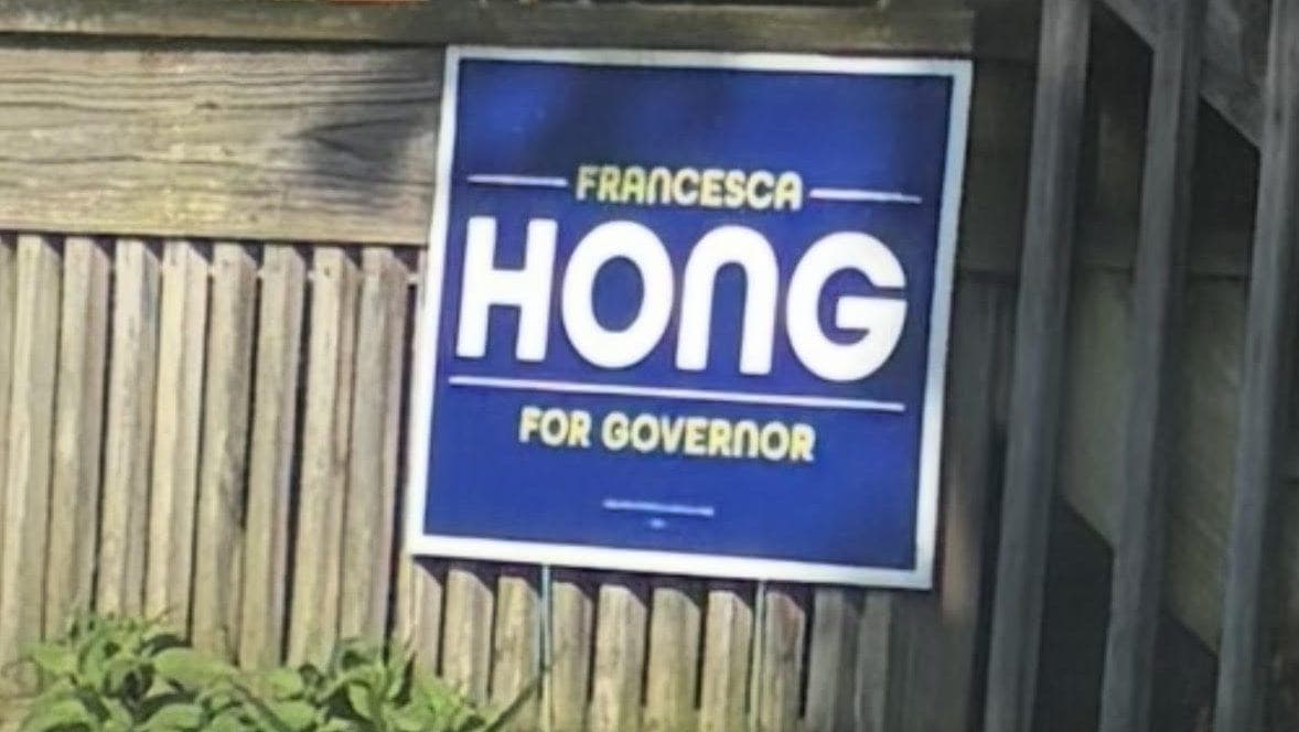 Write-in candidate for Wisconsin governor posts video of himself removing yards signs from lawns