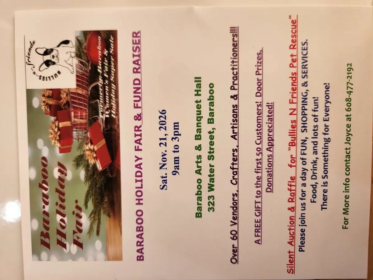 Baraboo Holiday Fair and Fund Raiser