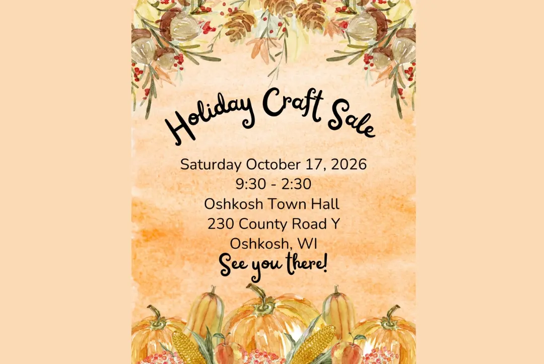 Holiday Craft Sale at Oshkosh Town Hall