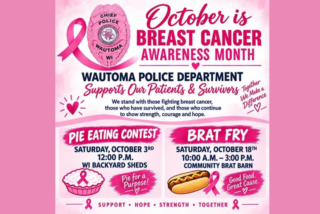 Wautoma PD Brat Fry for Breast Cancer Awareness