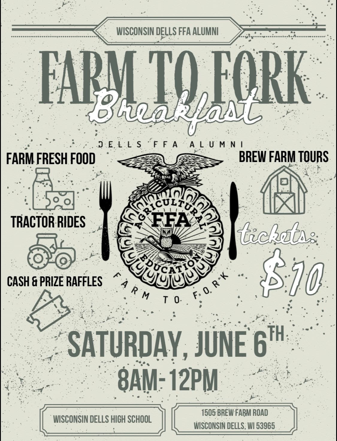 Wisconsin Dells FFA Alumni and Supporters Farm to Fork