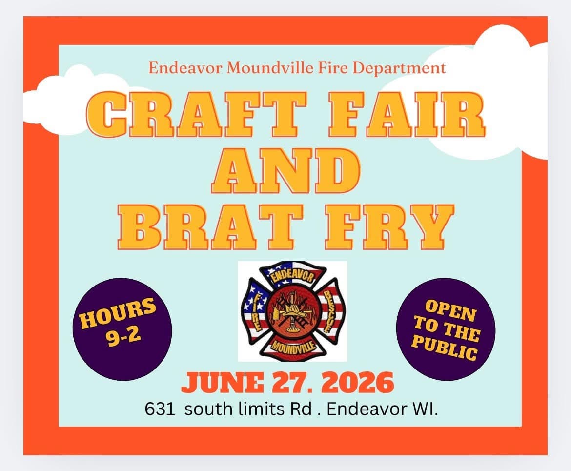 Endeavor Moundville Fire Department Craft Fair and Brat Fry
