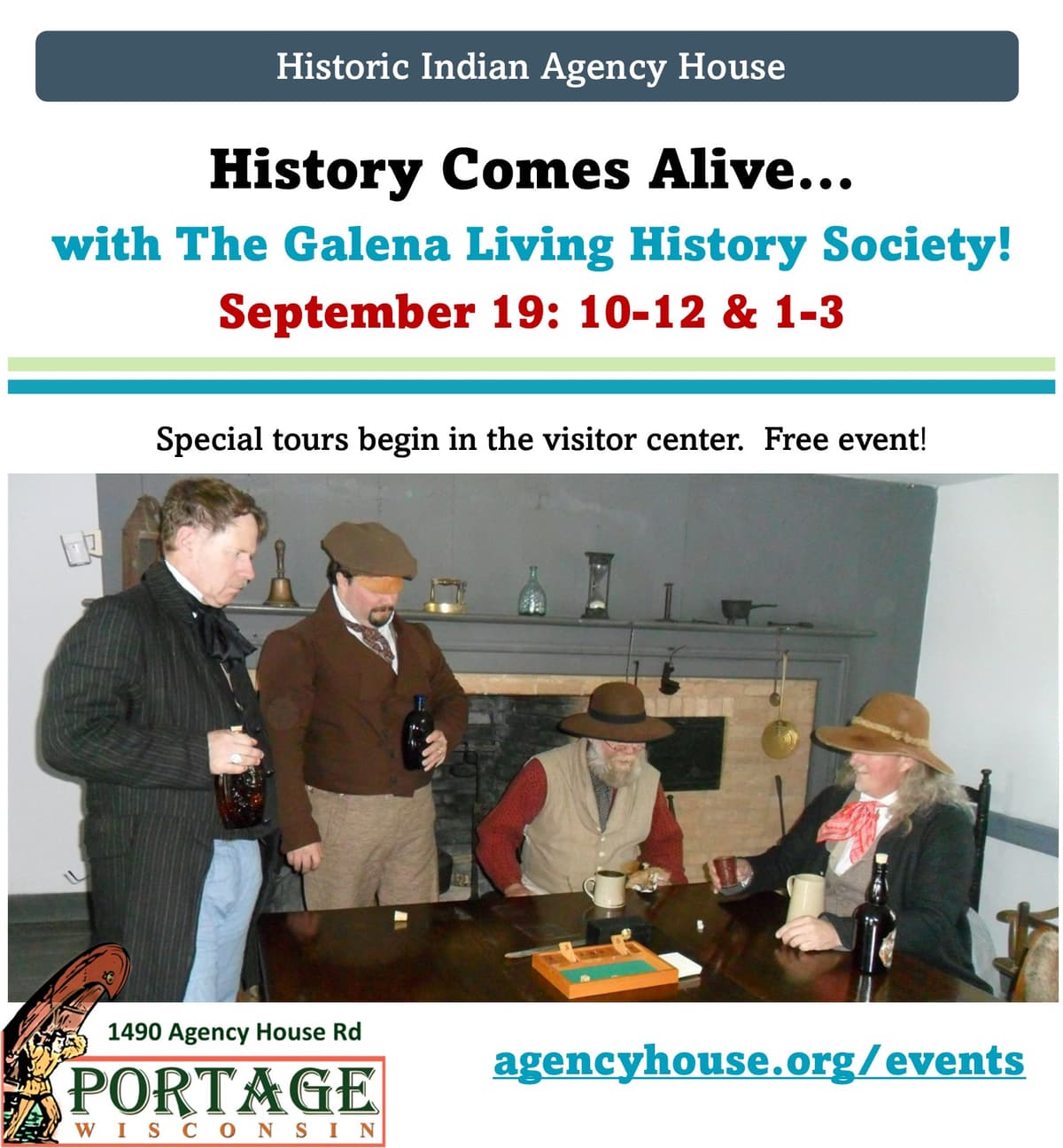Galena Living History Society at the Agency House