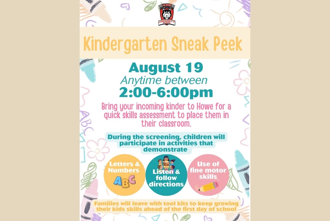 Howe Kindergarten Sneak Peek
