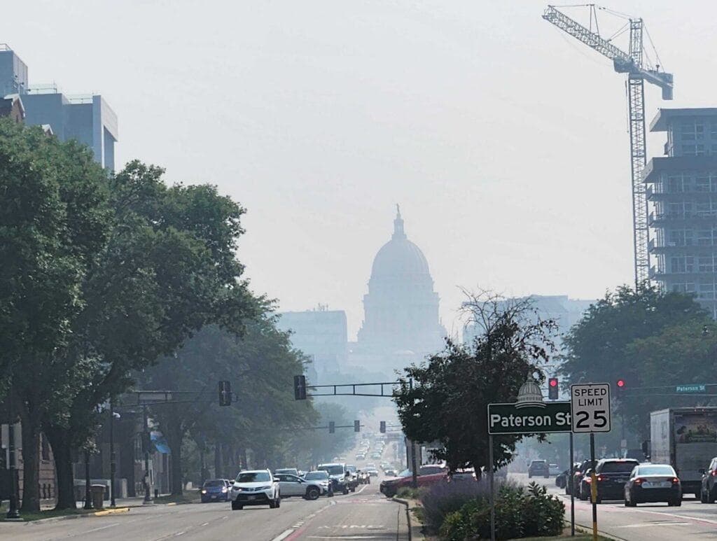 Wildfire smoke blankets Wisconsin; advocates stress need to confront climate change